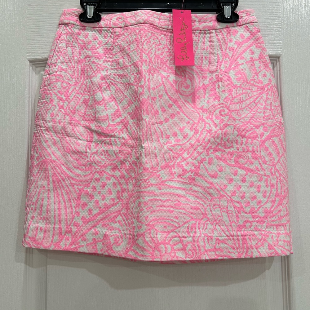 Lilly Pulitzer Pink and White Women's Skirt